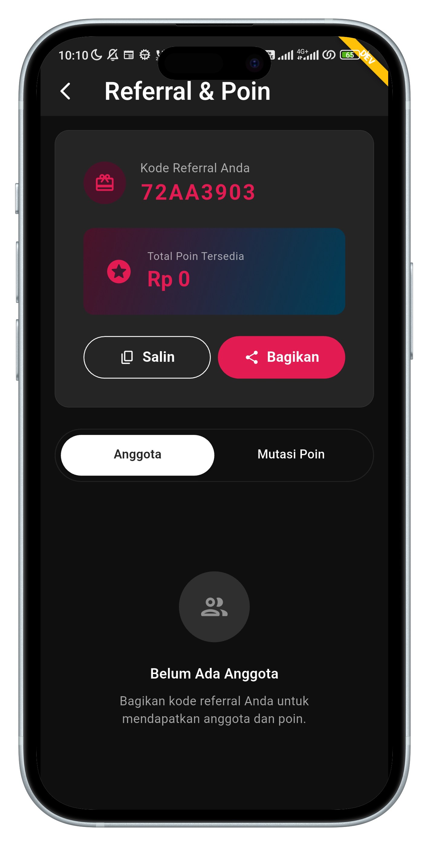 Ajak owner lain, dapatkan poin untuk langganan.